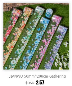 JIANWU 30mm * 200cm Zeit Archiv Serie Vintage Journal Werkzeug Material Collage PET Band Kreative DIY Schreibwaren – Detail 6