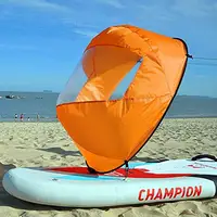 Zoll/108cm Segel Faltbare Kajak Boot Wind Segel Sup Paddle Board Paddel Klar Rudern Segeln Wind Fenster Hub kanu Boote Z6s1 1