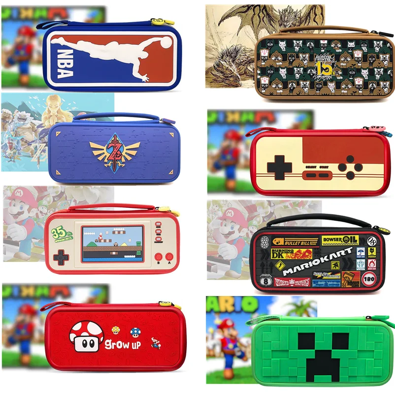 

New Edition Waterproof Game Console Bag For Nintendo Switch / Switch Oled Console Storage Bag Dust-Proof Zipper Black Bag