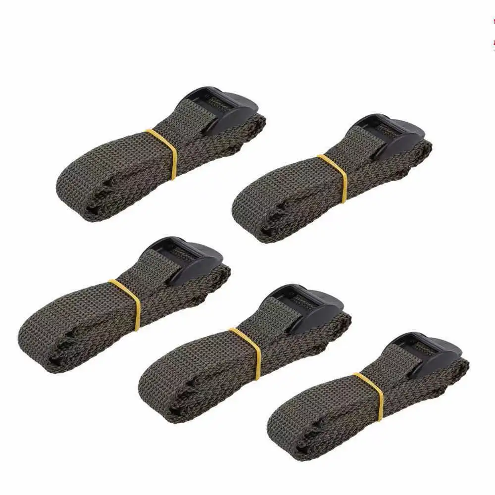 Black Durable Nylon 0.5~3M Travel Tied Cargo Tie Down Luggage Lash Belt Strap With Cam Buckle Travel Kits Outdoor Camping Tool