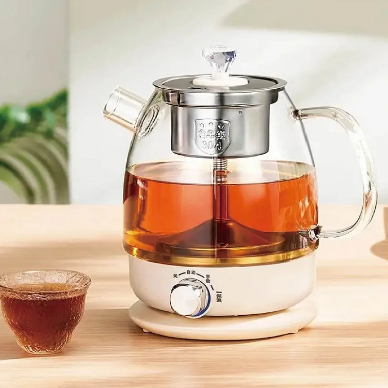 1L Black Tea Tea Maker Glass Electric Kettle Pu'er Steamed Tea