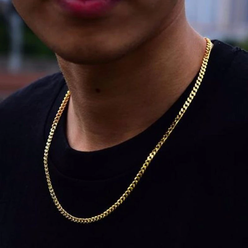 Stainless Steel Necklaces Necklace Chain Chain Necklace Cross Pendant Necklace Pendant Necklace Crystal Pendant Necklaces Vnox 3-6MM Tone Snake Cocoon Curb Link Flat Box Wheat Chains Stainless Steel Men Necklace Choker Jewelry 24 inch
