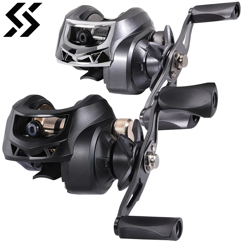 Baitcasting Fishing Reel 8.1:1 Gear Ratio Magnetic Brake System Fishing Wheel Max Drag 17.6LB Sougayilang