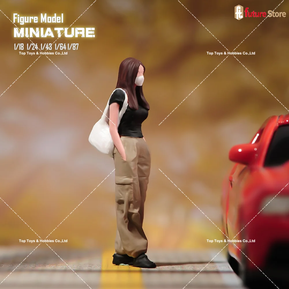 Gemalte Miniaturen im Maßstab 1:64, schönes Mädchen, männlich, weiblich, Menschen, Szene, Figur, Mini-Puppe, 3D-Diorama-Modell für Auto, Fahrzeuge, Dekor – Detail 6