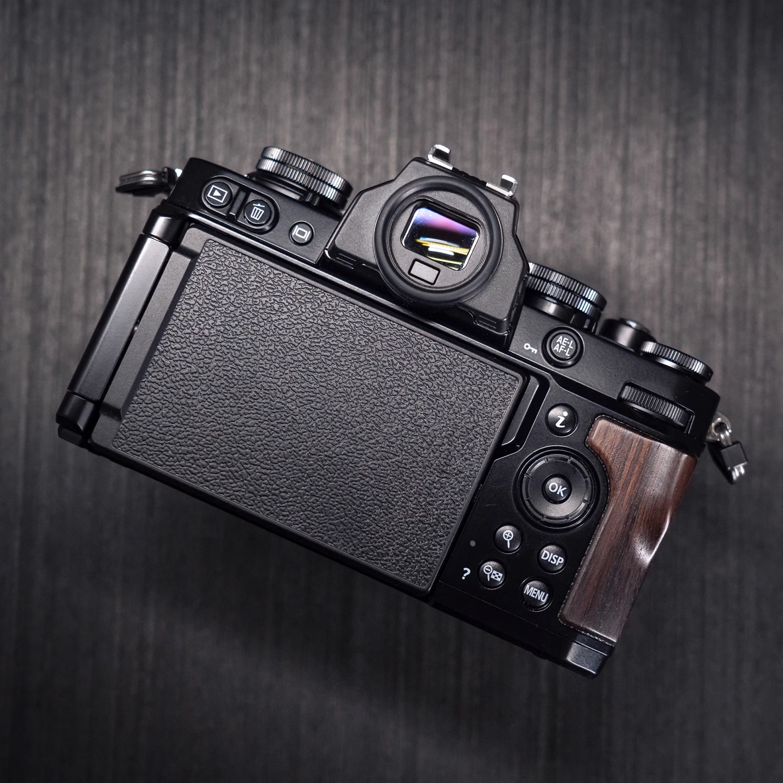 Lightweight Solid Wood Finger Handle Wooden Hand Grip for Nikon ZFC Digital Camera accessories Ebony Walnut camera wooden grip