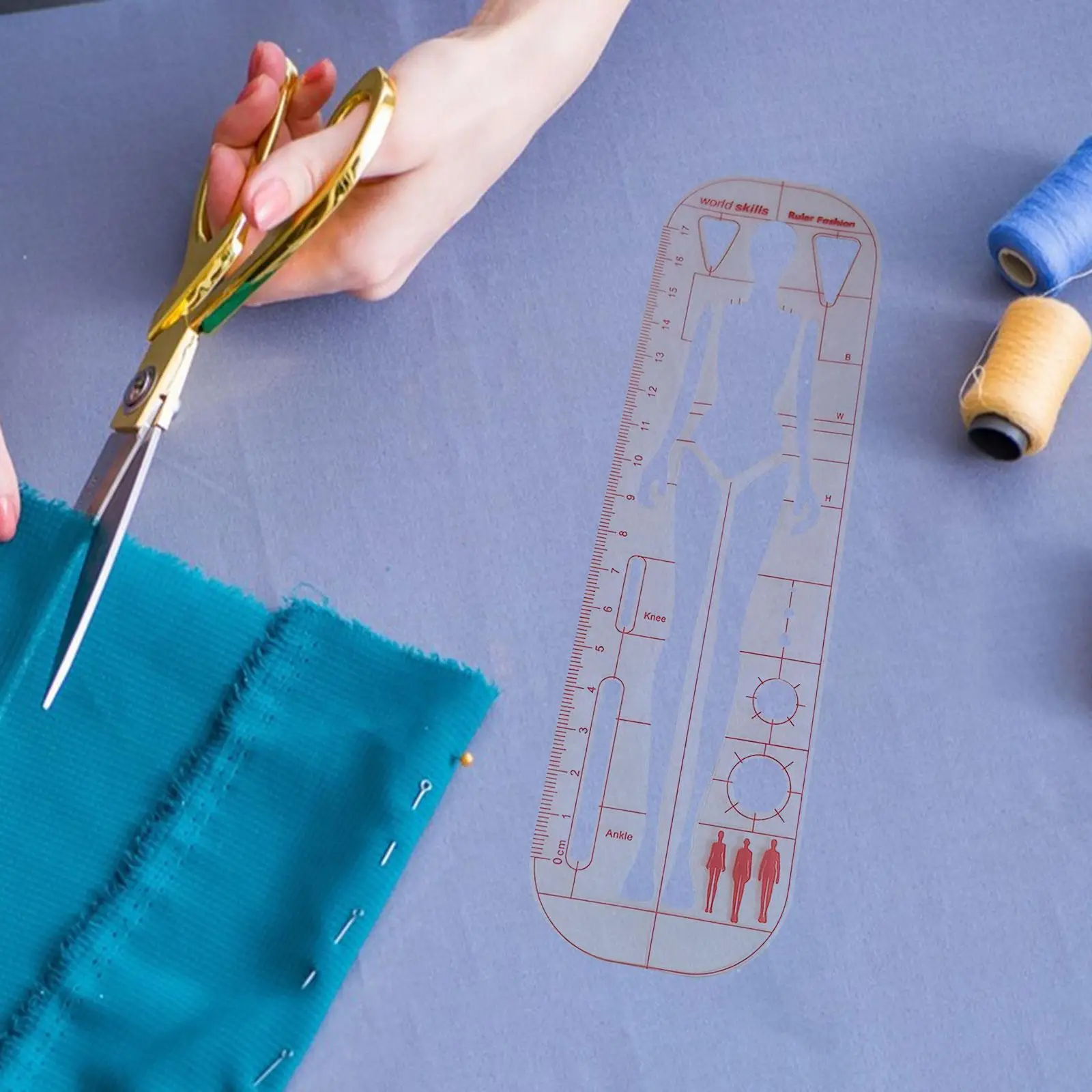 Template Ruler Sewing Ruler Fashion Illustration Rulers, Sewing Humanoid Patterns Design for suits Tailors Dresses Designers