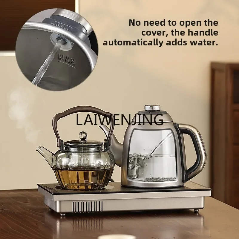 MJY pure titanium automatic water supply kettle tea table embedded tea making electric ceramic stove 4