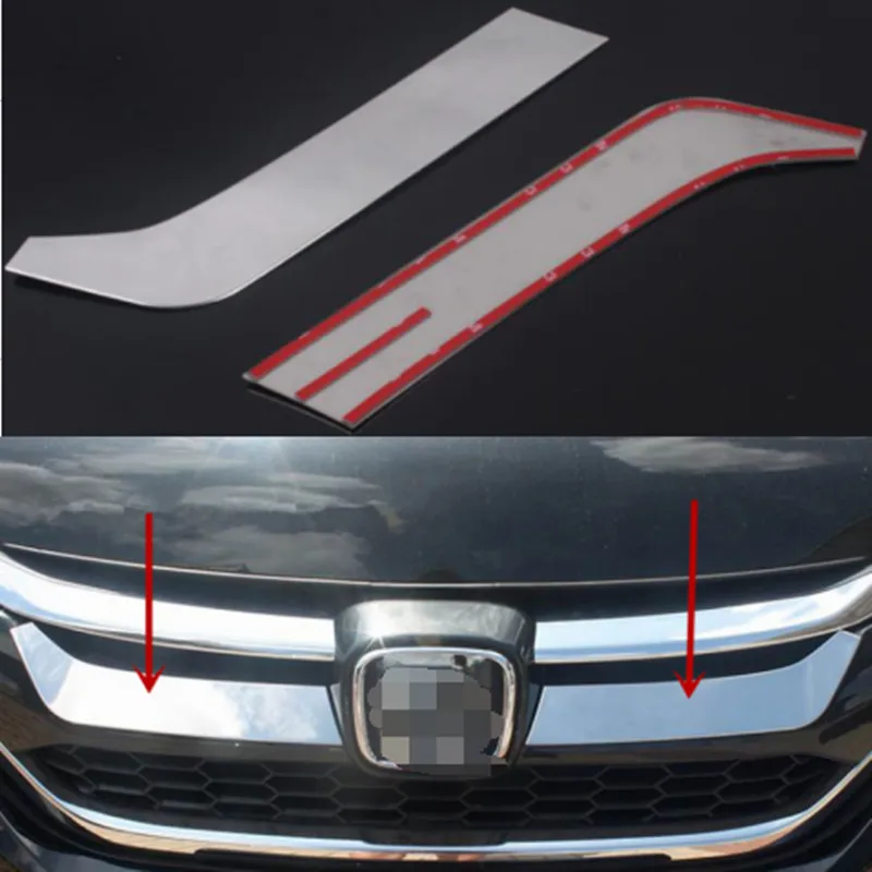

2 шт., декоративные наклейки для передней решетки автомобиля Honda CRV 2015 2016