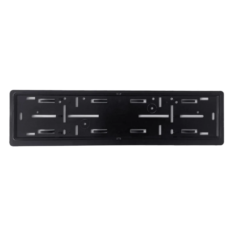 Support Plaque Immatriculation 280x200 Mm - Plastique ABS Noir - Fabriqué UE