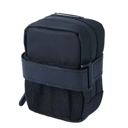 Compact Water - Resistant Bike Saddle Bag with Waterproof Zipper and Internal Pocket (Midnight Black)