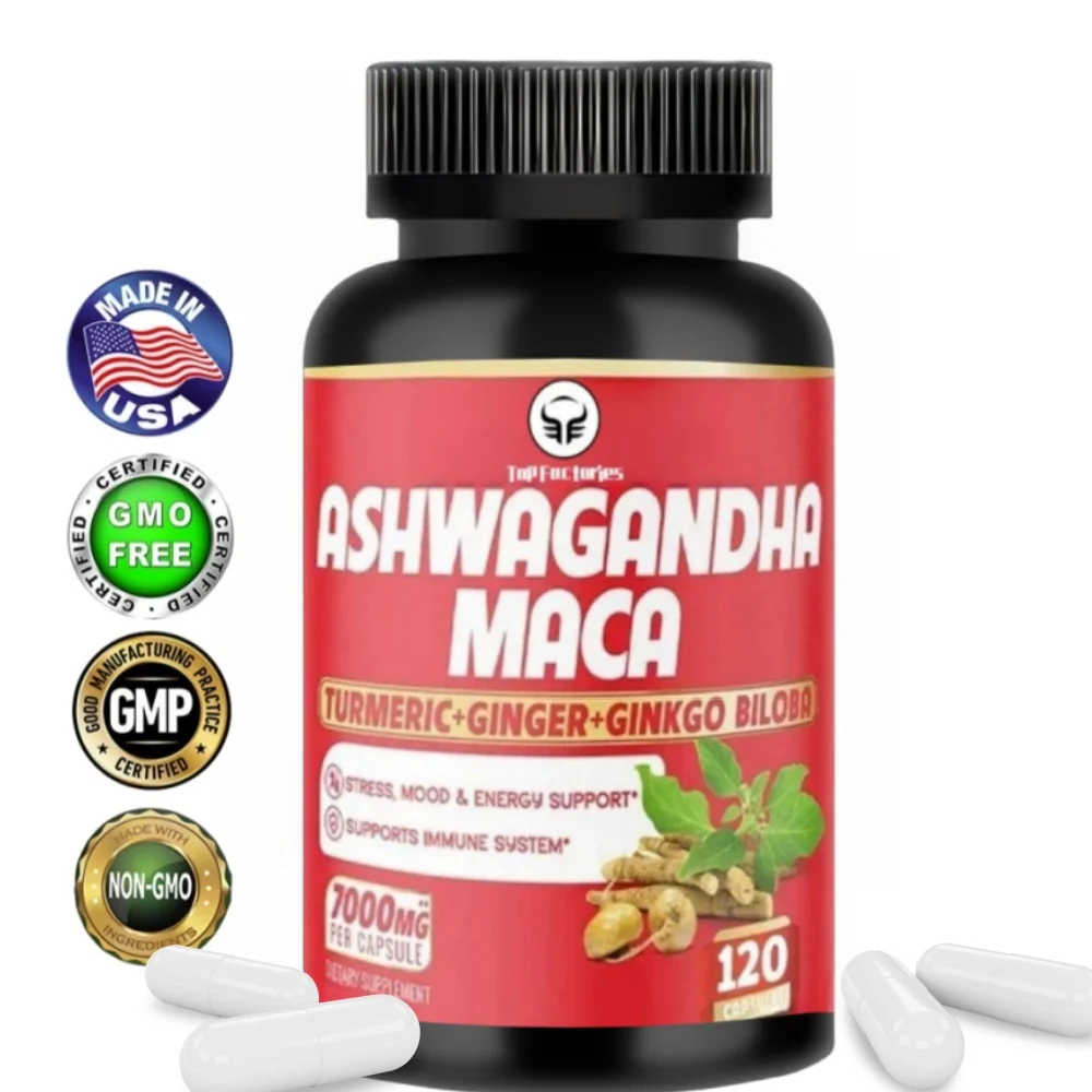 Top Factories Ashwagandha And Maca Supplements-Support Stress, Maca, South African Drunken Eggplant, Vegetarianism, Non Gmo