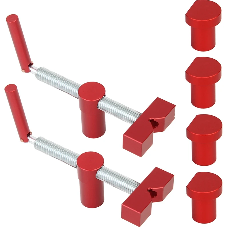 

Woodworking Desktop Clip Fast Fixed Clip Quick Fixture Clamping Tool For 20MM Hole Woodworking Bench Dog Tool Durable -Red