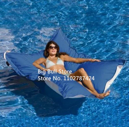 Large Size Swimming Pool Modern Oxford Leisure Reclining floating bean bag Beanbag Sofa,outside garden folding bean seat