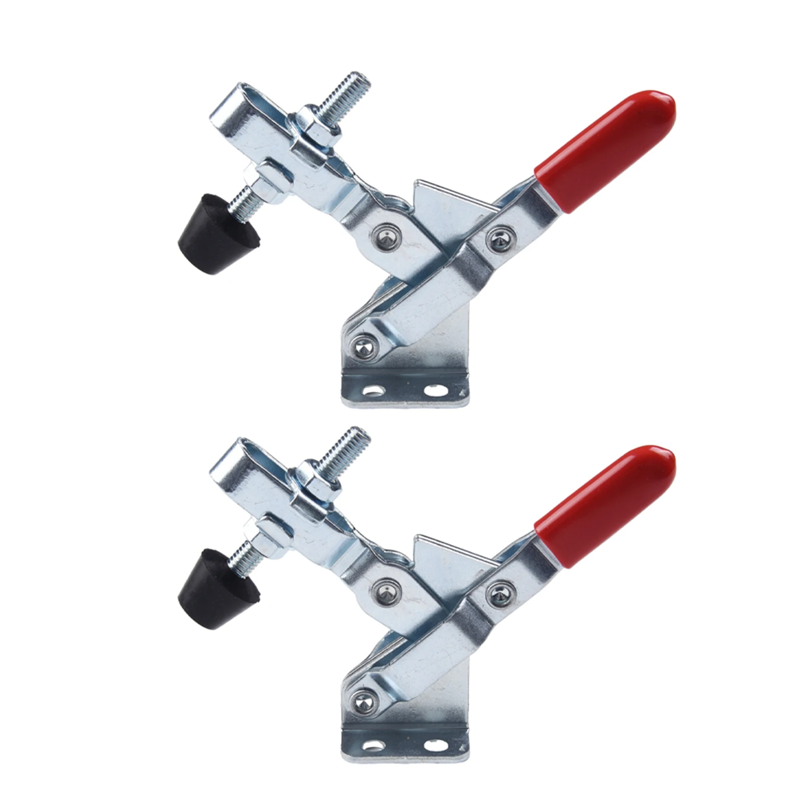 2pcs GH-102B Horizontal Toggle Clamp 100Kg 220lbs Quick Release Vertical Toggle Clamps Woodworking Fixing Clip Carpentry Tools