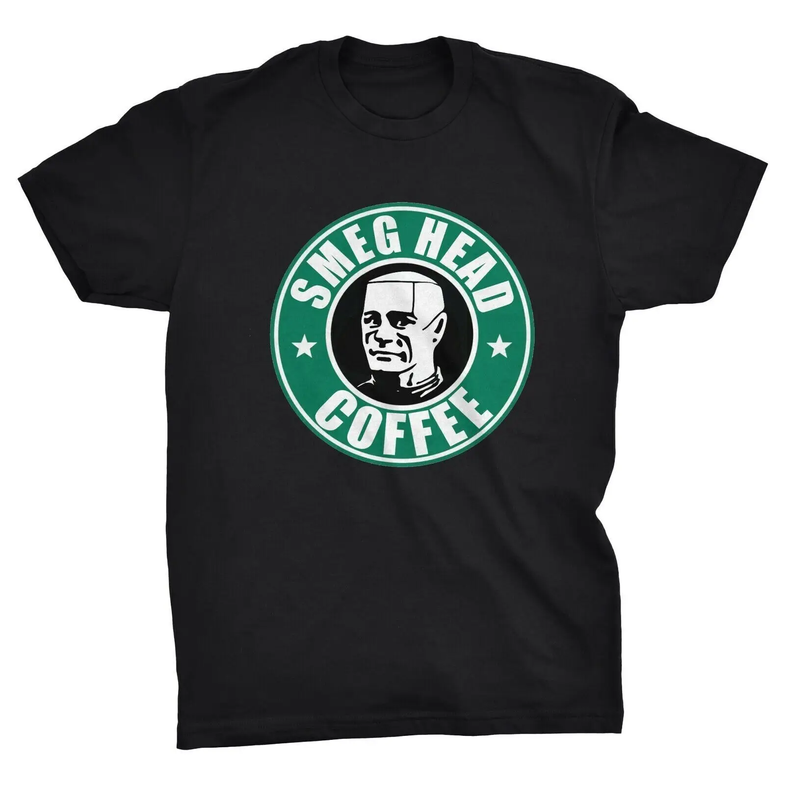 Smeta Head Coffee Red Dwarf Funny T-Shirt Kryten Lister Rimmer Cat