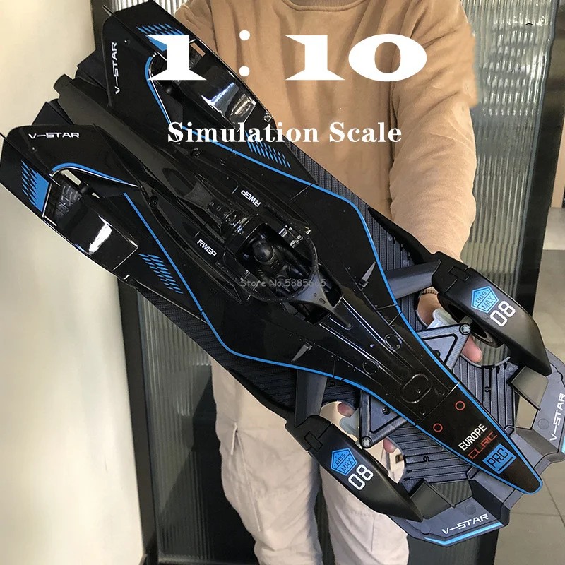 F1レーシングカー,リモコン付き,1:10スケール,大型,4輪幅51cm
