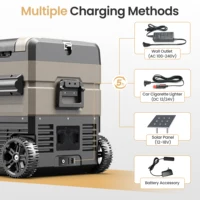 Домашний автомобильный холодильник Alpicool со встроенной литиевой батареей Plug and Play, 15600 мАч, портативный уличный автомобильный холодильник — изображение 4