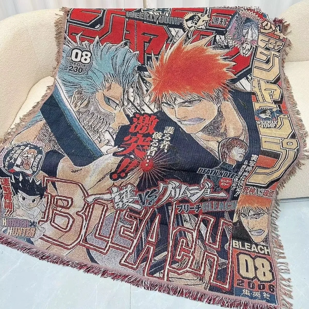 Dragon Ball One Piece Anime Cotton Thread Textile Blanket Casual Blanket Bedhead Blanket Decoration Sofa Cover Decorative Carpet