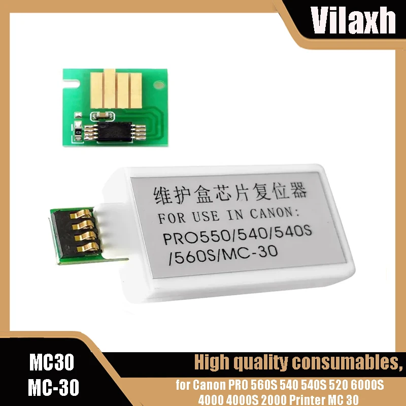 

Восстановитель чипа резервуара Vilaxh MC30 для Canon PRO 560S 540 540S 520 6000S 4000 4000S 2000 Printer MC 30