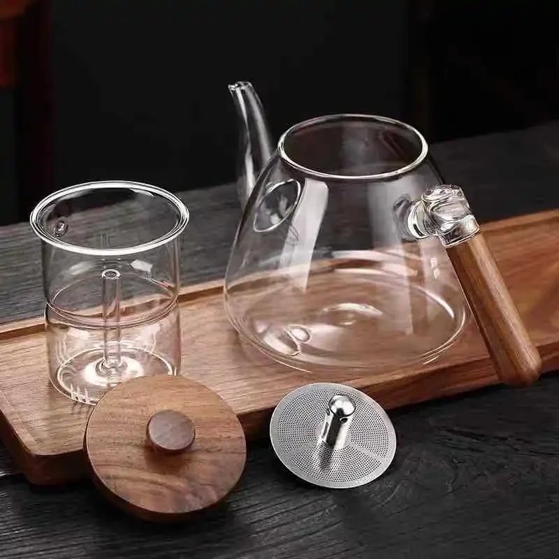 Elegant Glass Teapot with Automatic Electric Kiln for Perfect Brewing Heat Resistant Tea Making Machine Ideal for Home Use