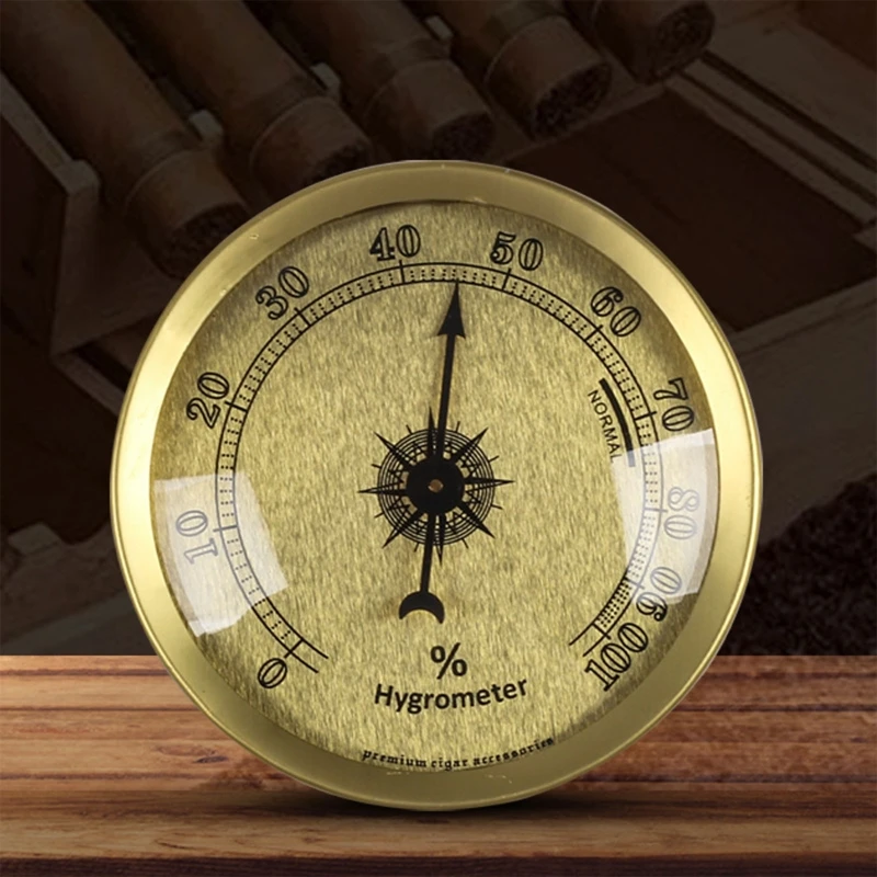 Cigar Hygrometer Cigar Humidifier Round Hygrometer for Tobacco Moisturizing  Increased Humidity for Cigar Box