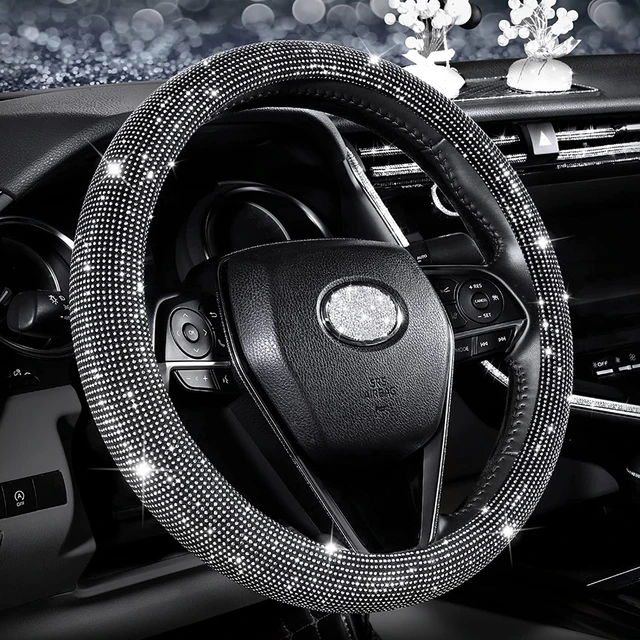 15 Inch Sparkly Diamond Bling Steering Wheel Cover for Women Rhinestone  Colorful Crystal Velvet Anti-Slip Wheel Protector - China Crystal Steering  Cover and Bling Bling Wheel Cover