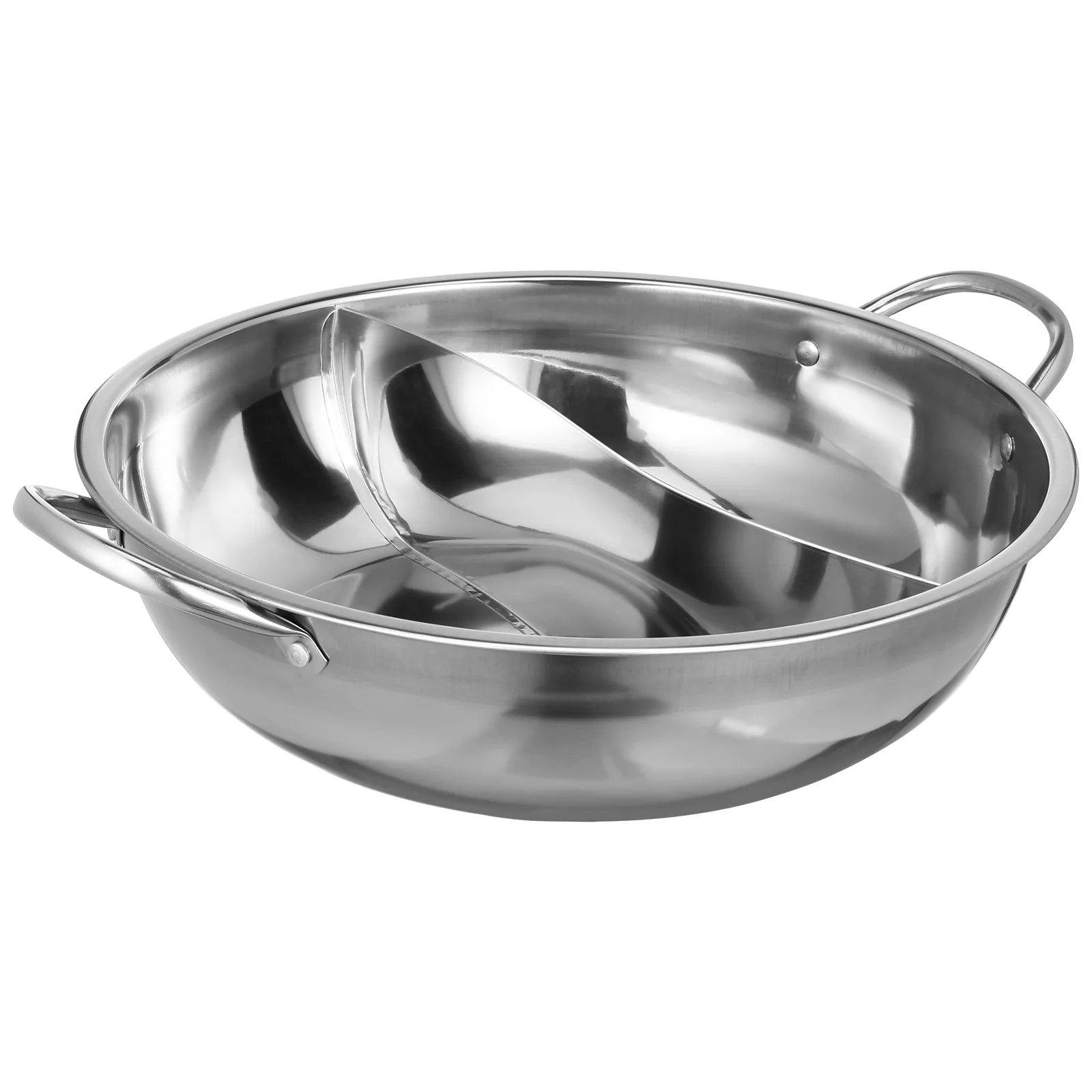 

Saucepan with Lid Stainless Steel Mandarin Pot Induction Hob Practical Hotpot