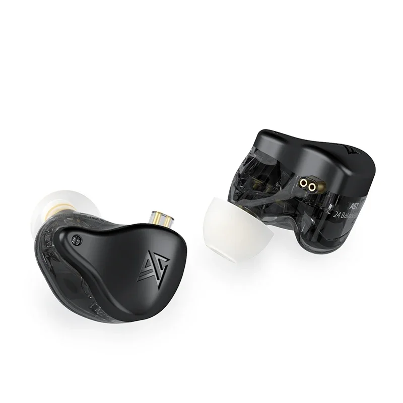 KZ AST 24BA 12 Balanced Armature Units HIFI Earphones Monitor DJ Headsets Noise Cancelling Earbuds 2PIN Cable KZ  ASX AS16 ZSX 2
