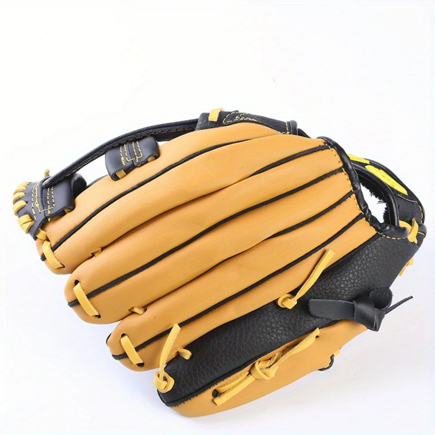 1pc Double-layer Cowhide Leather Baseball Glove for Throwing Training, Suitable for Teens and Adults-Baseball and Softball Mit