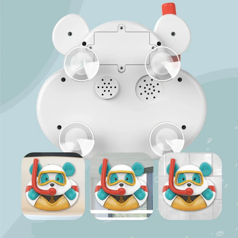 Bear Bath Bubble Maker with 12 Nursery Rhymes Songs, Bath Toy for Kids 1 2 3 4 5, Bubble Machine for Bathtub Infant Bath Toys 5