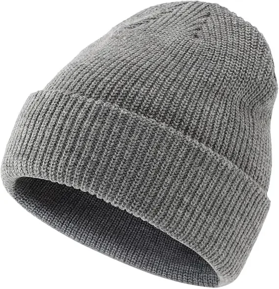 Merino Wool Knitted Hat Cap for Winter