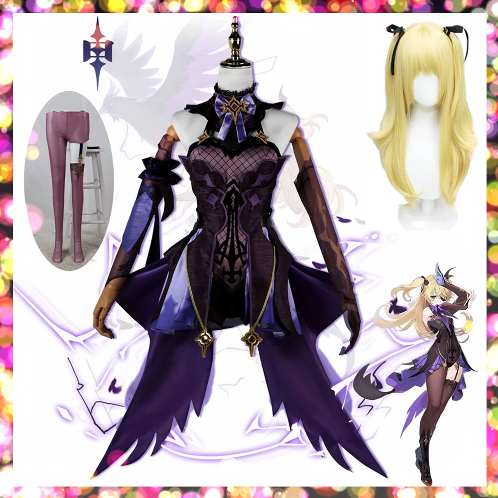 

Fischl Cosplay Costume Halloween Costumes For Women Disfraz Genshin Impact Female Anime Clothes For Comic Cn