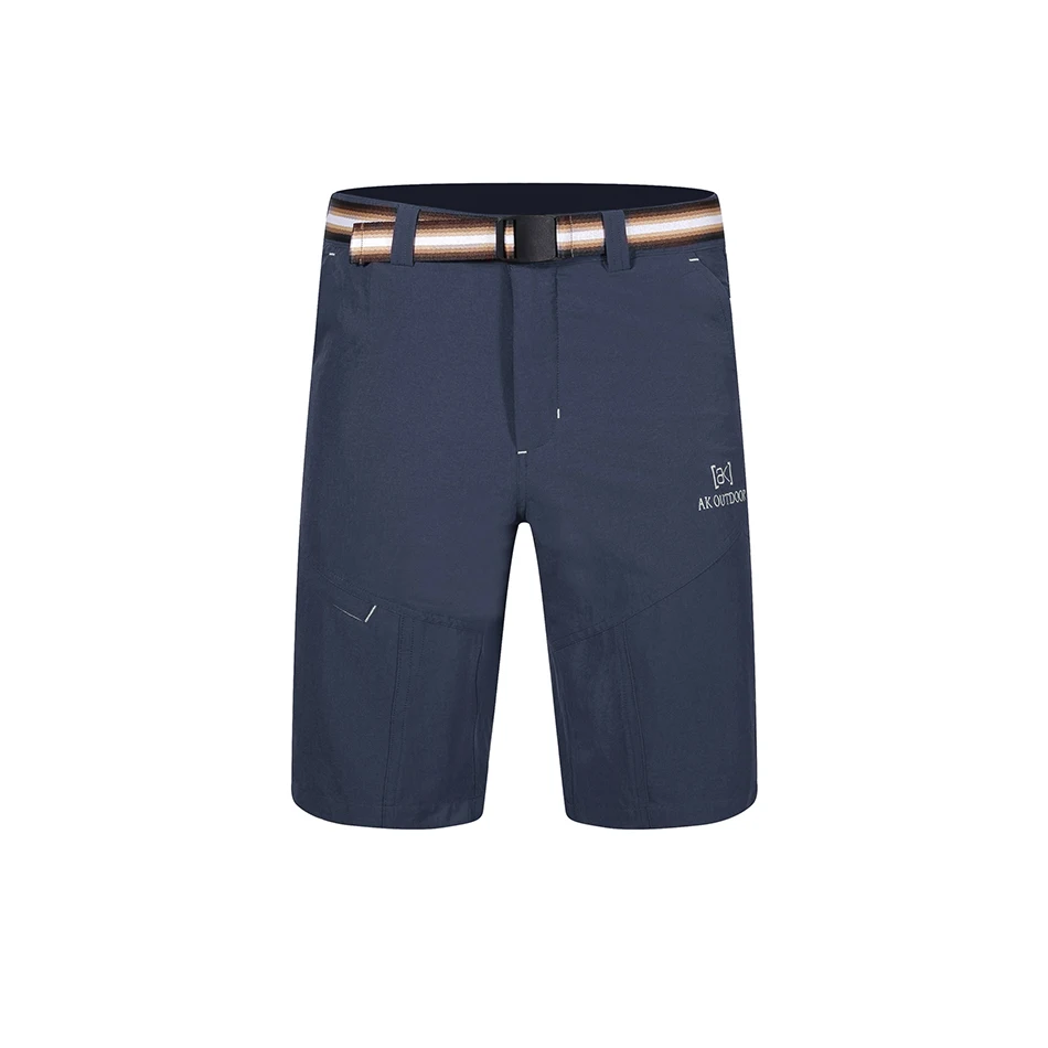 Men Solid Color Shorts Outdoor Breathable Hiking Shorts Jogging Fitness Trousers Quick Dry Gyms Polyester Sport Short Pants