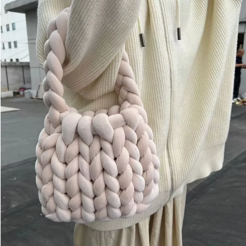 1KG 1000G Super Chunky Yarn Bag Thick Bulky Giant Thread White for Hand Knitting DIY Arm Coarse Velvet Soft Big Blanket Carpet 자 knitting yarn knitting wool yarn