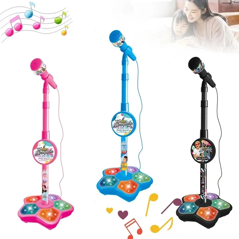 Kids Karaoke Microphone with Adjustable Stand – Musical Singing Toy for Boys & Girls | Brain-Boosting Educational Gift for Birthdays & Fun Playtime 1
