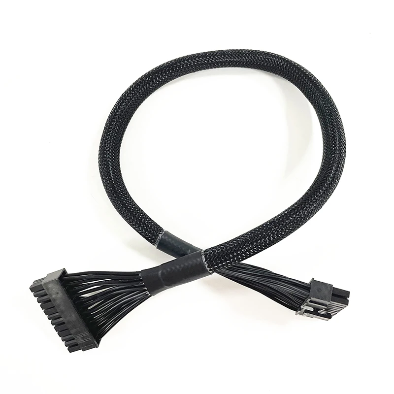 메인보드 마더보드 전원 공급 케이블, Silverstone SST 시리즈 SST-ST55F-G SST-ST65, 슬리브 PSU 24 핀-ATX 24 핀, 60cm