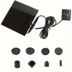 Solar-Powered Mini Fountain Pump Kit for Indoor and Outdoor Water Features (11CM)