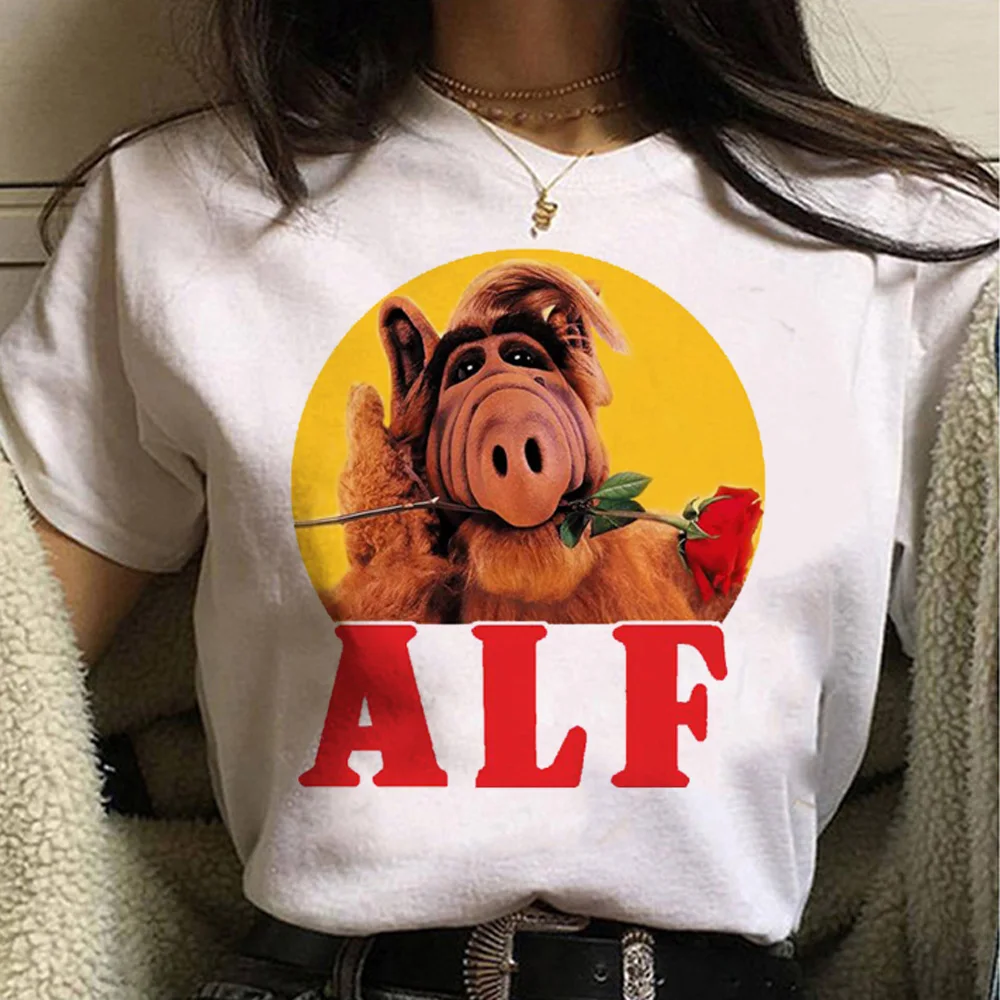 

Футболка Alf, Женская забавная футболка, одежда y2k для девочек