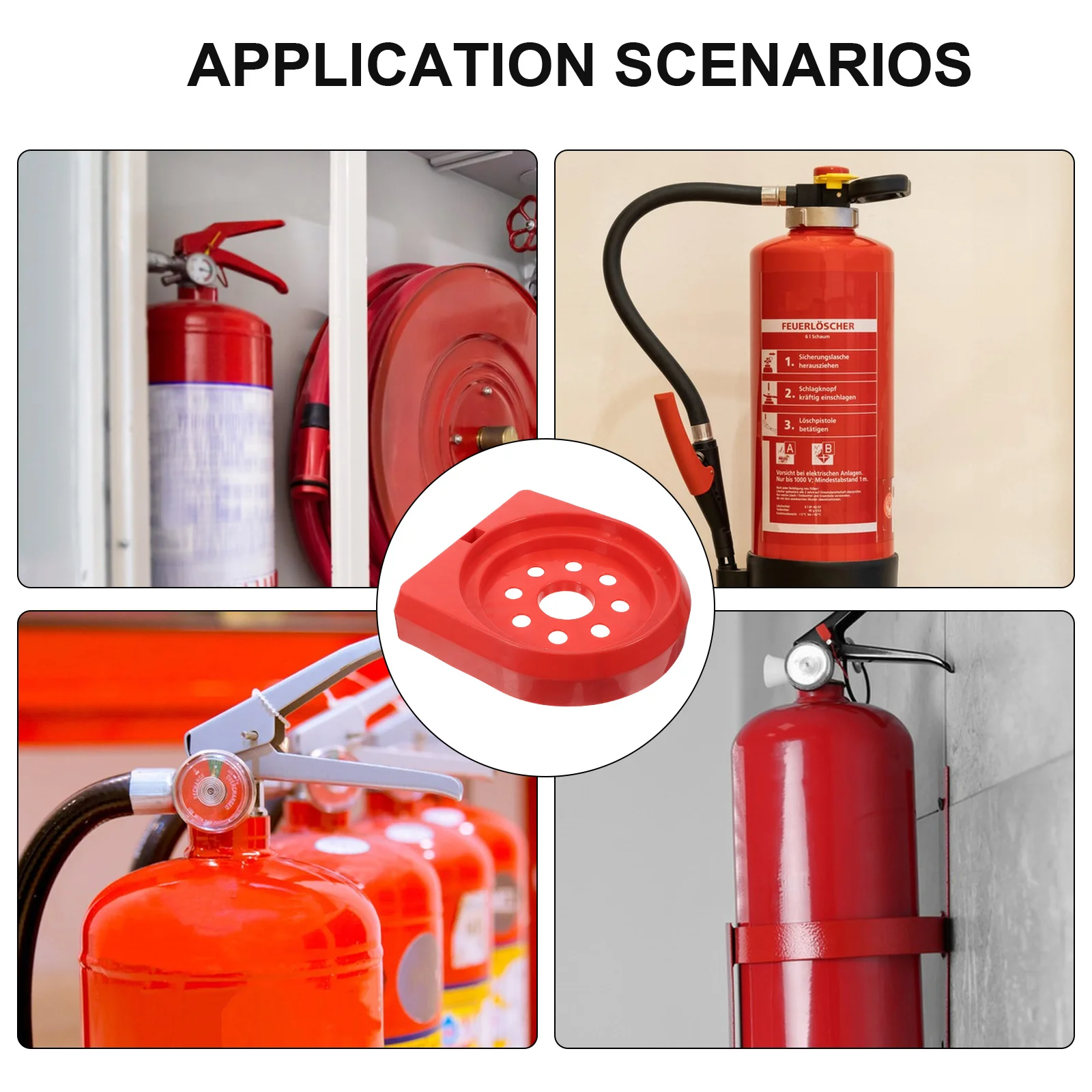 Fire Extinguisher Base Installation Stand Fire Extinguisher Base Fixing Support Bracket Car Mount Plastic Exti