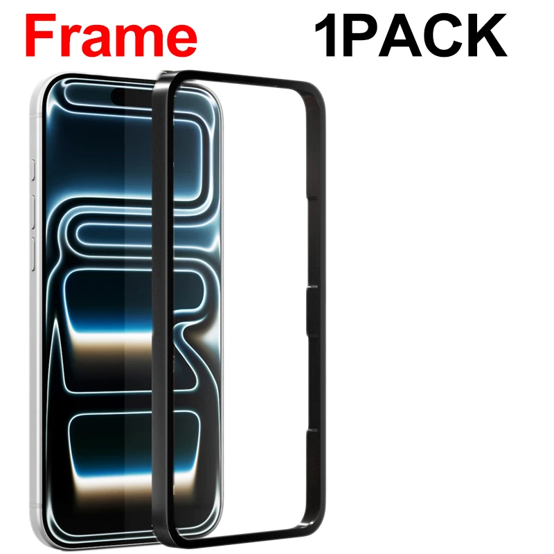 Tempered Glass with Quick Installation Frame for iPhone 17 Air 17 Pro Max Screen Protector with installation kit for iPhone17