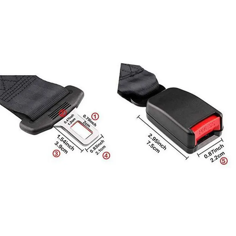 Estensione Cintura di Sicurezza Auto 23CM, Clip Universale Regolabile per Bambini, Prolunga per Cintura di Sicurezza - immagine 4