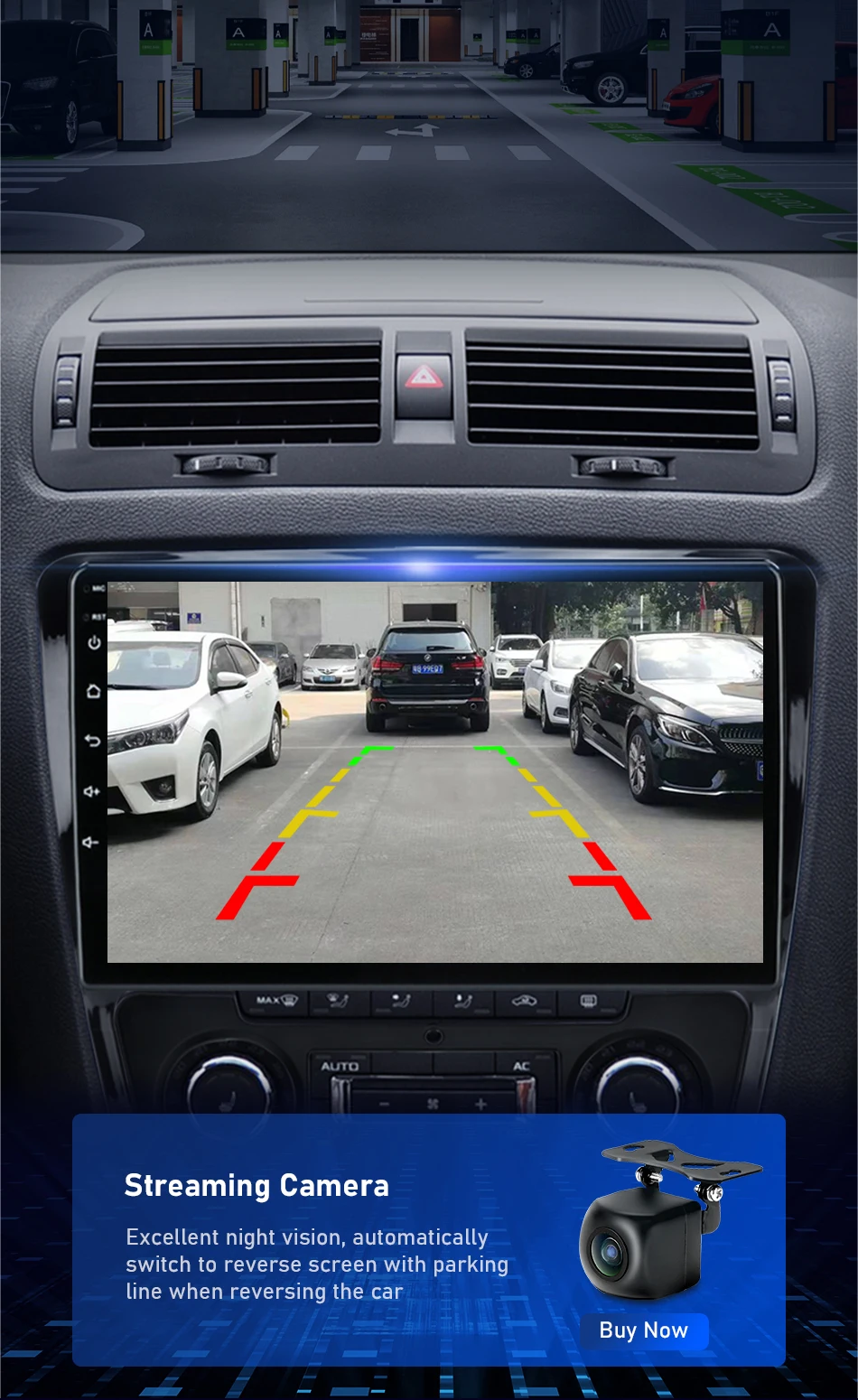 Srnubi 2 Din Android 14 Headunit mit integriertem Lüfter, Split-Screen, CarPlay, Auto BT, GPS, WiFi für Volkswagen SKODA Octavia 2 A5 2008-2013 – Detail 30