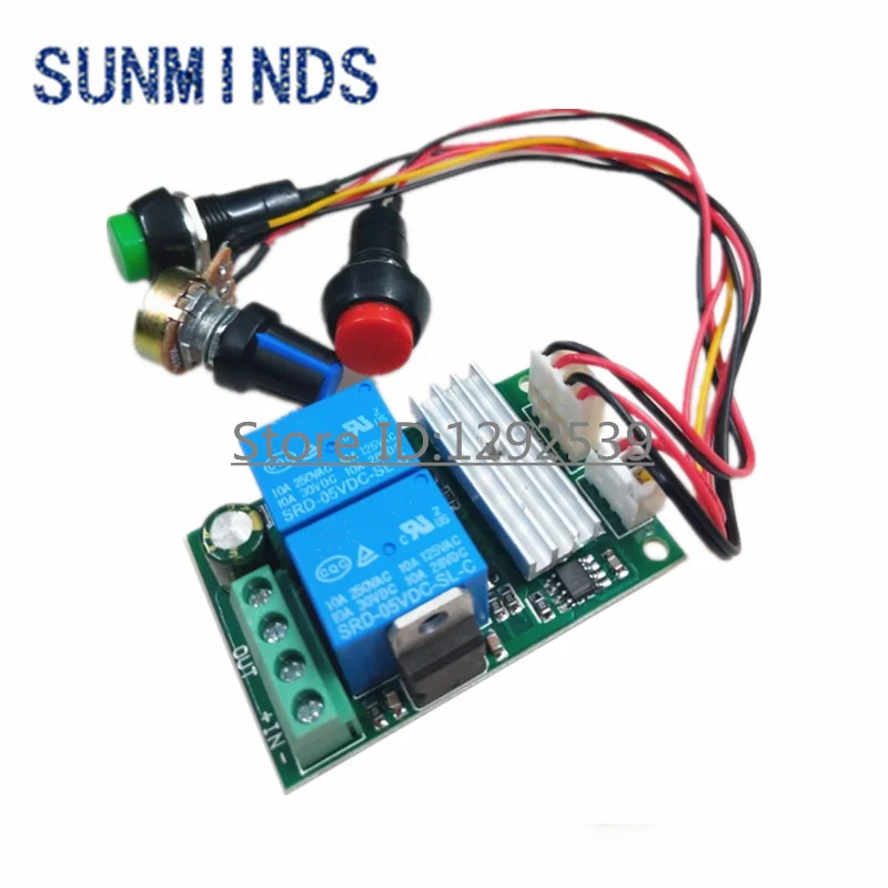 DC 6V 12V 24V PWM DC Motor Speed Controller Forward And Reverse Switch Linear Actuator Motor Controller Ddjustable Speed Control