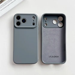 Premium Soft Liquid Silicone Phone Case - Solid Color Shockproof Cover - iPhone 16 Plus (Grey)