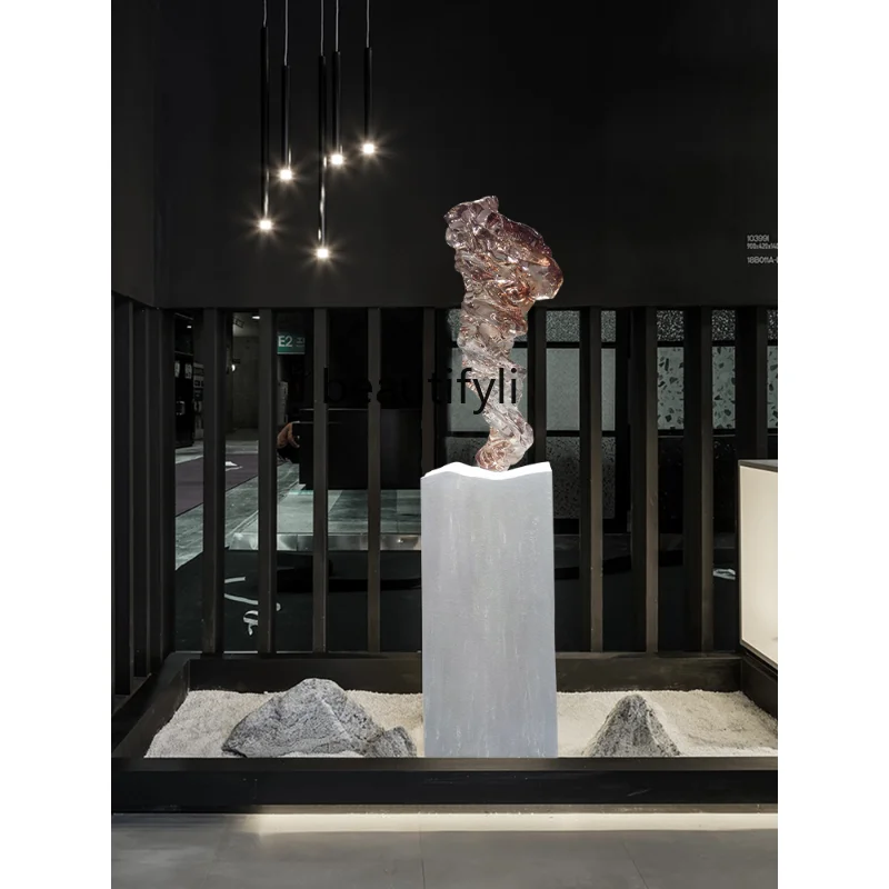 

Hotel Lobby Abstract Art Decoration Model Room Villa Entrance Modern Creative Transparent Resin Sculpture Decoration decor