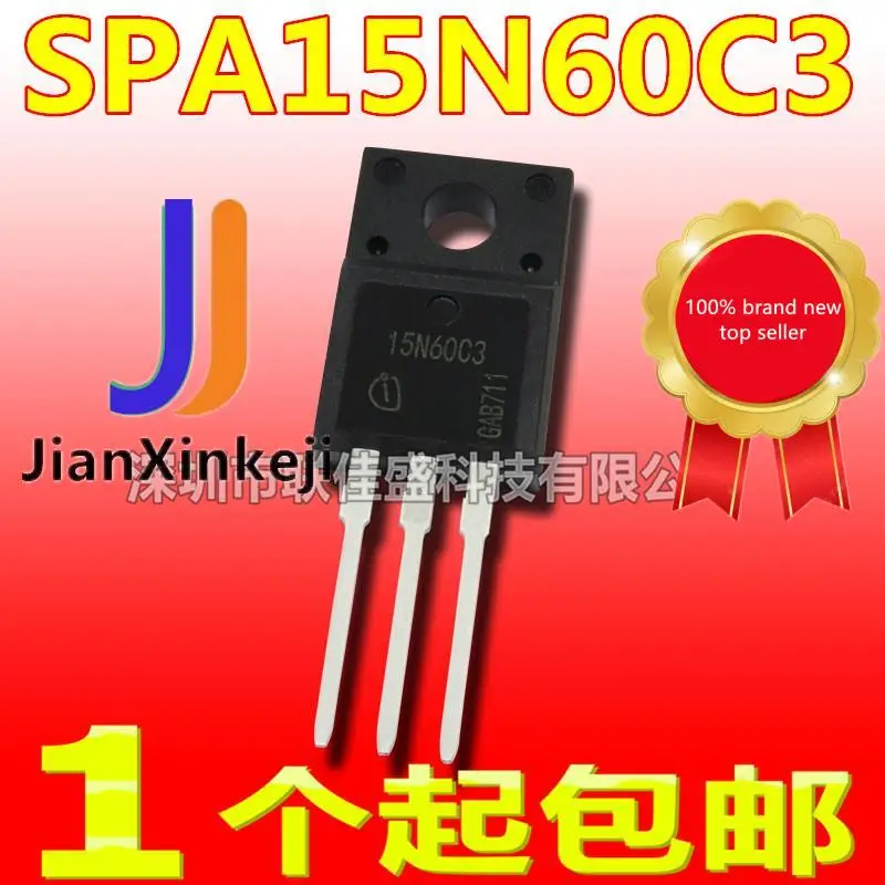 

10pcs 100% orginal new in stock SPA15N60C3 15N60C3 15A 600V N-channel MOS tube field effect tube TO-220F