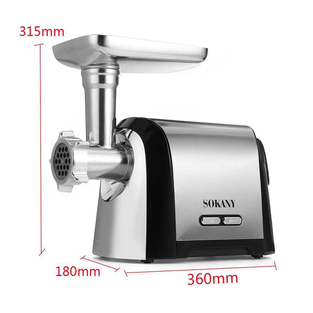 Electric Meat Grinder,Versatile Stainless Steel Heavy Duty Meat Mincer Sausage Stuffer Machine, for Home and Professional Use 6
