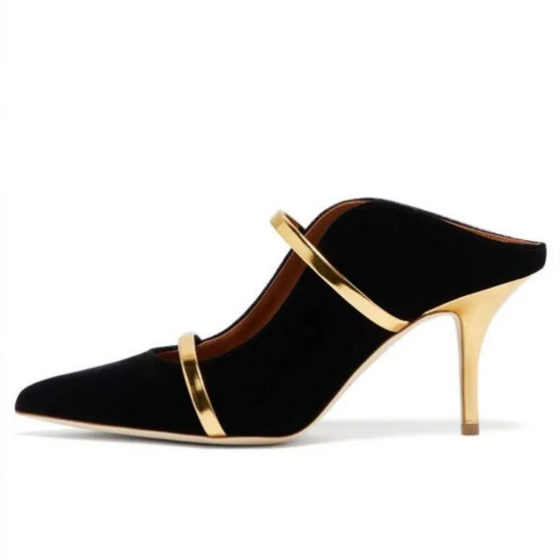 

DIZHUANG shoes Fashionable women's high heels. About10 cm heel height. Pointed toe pumps Open heels. Fashion show banquet shoes