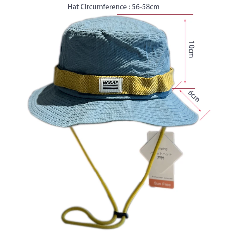 Sun Visors Hat UV Protection Bucket Hat Breathable Fishing Panama Caps Adjustable Men Women Hiking Camping Wide Brim Safari Cap
