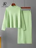 SINGREINY Fashion Autumn Sweater Two Pieces Suits Women Loose Warm Pullovers+Split Long Skirt 2024 Winter Casual Knitted Sets 3 SINGREINY Fashion Autumn Sweater Two Pieces Suits Women Loose Warm Pullovers+Split Long Skirt 2024 Winter Casual Knitted Sets 3